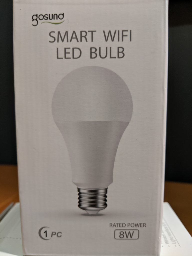 Picture of front of Gosund Smart Wifi LED Bulb box