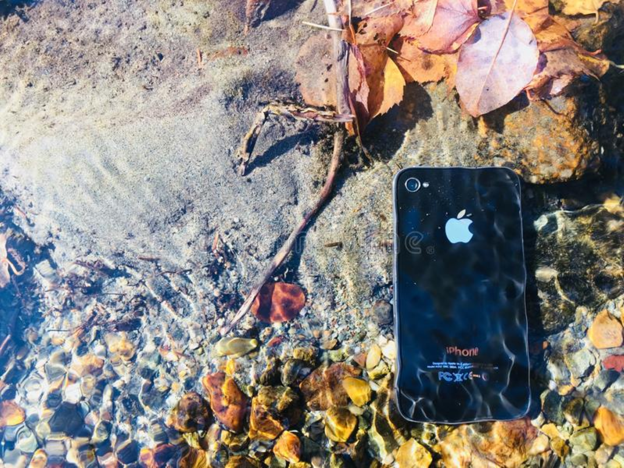 Iphone in water