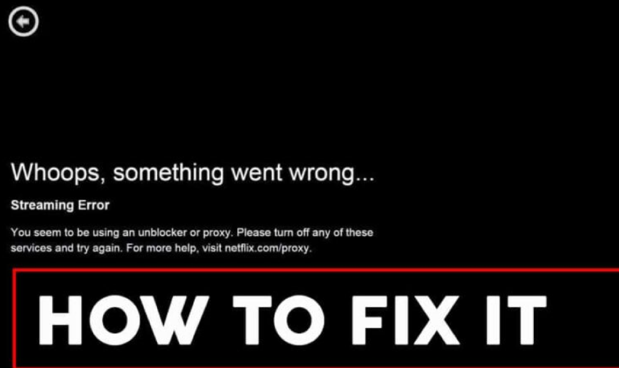 Netflix loading error