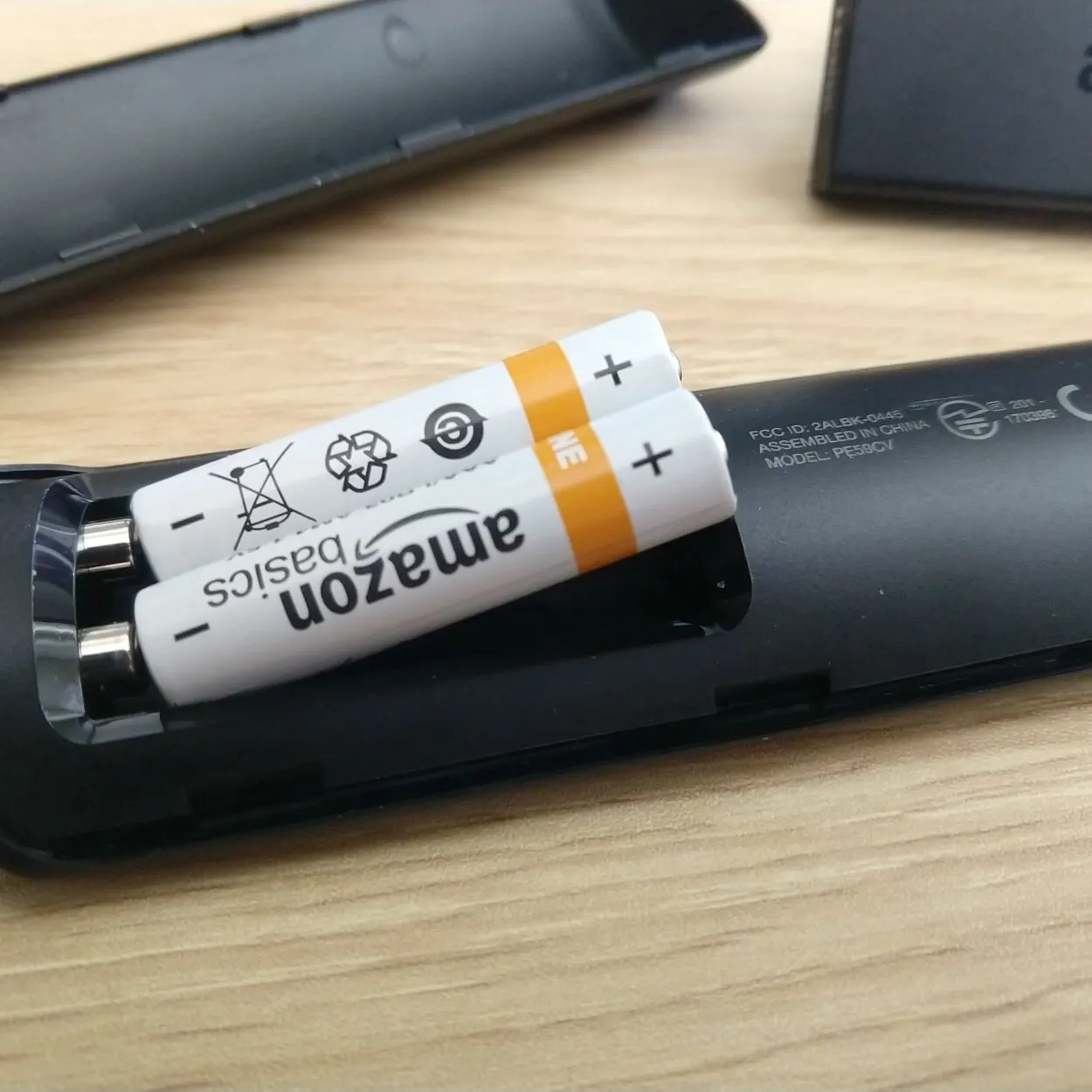 remote's batteries