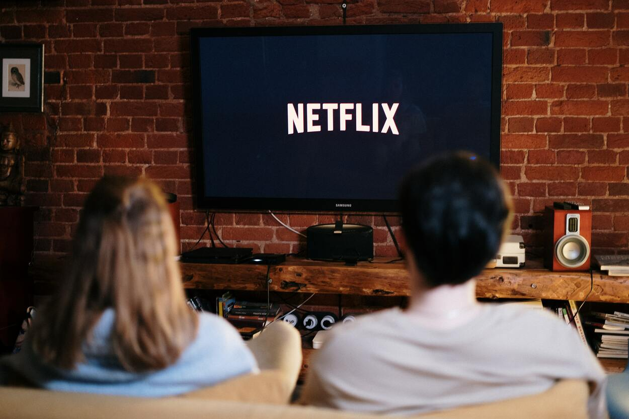 A Samsung TV used for NetFlix and chills