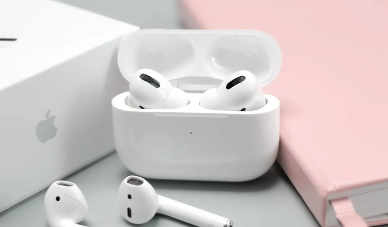 AirPods with case opened.