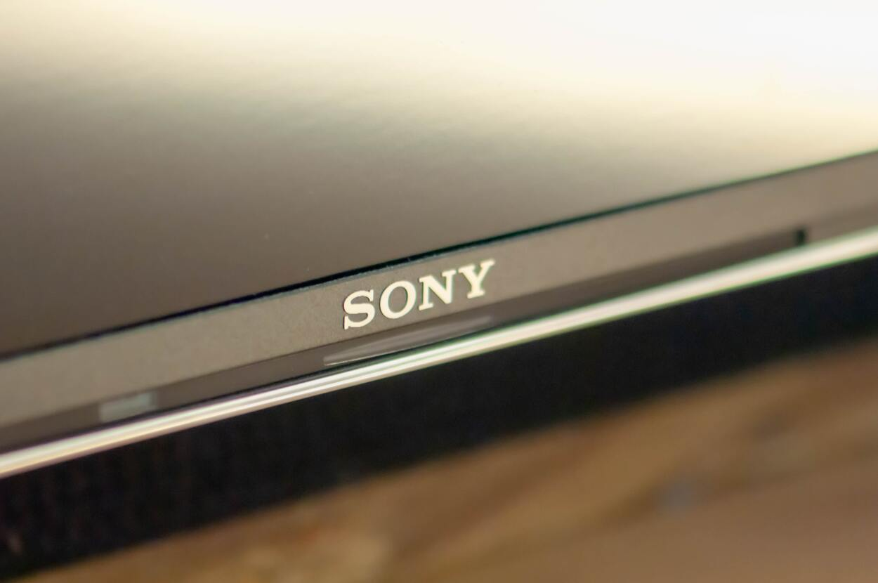 Zoomed in image of a Sony TV