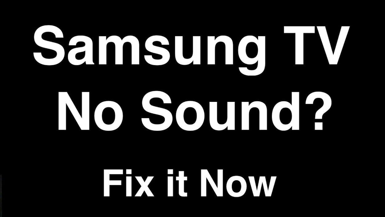 samsung tv sound fix