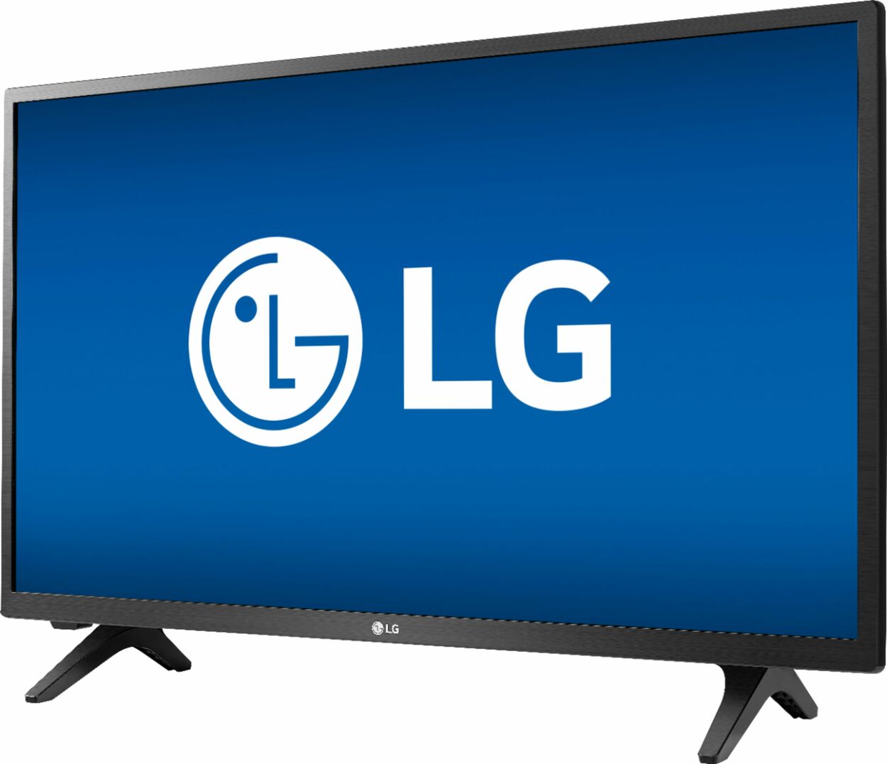 LG TV with the logo displayed on the screen.