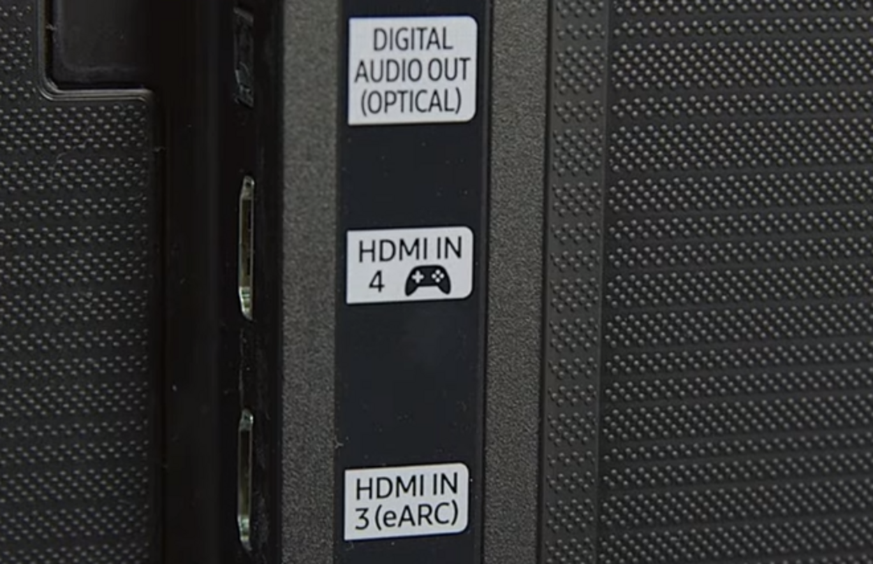 HDMI pots on back side of your TVs