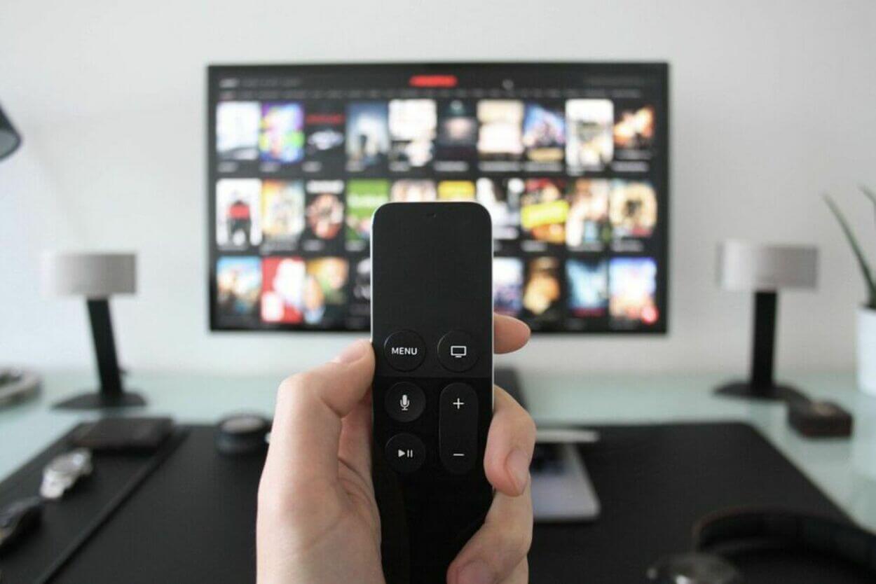 an Apple Tv remote