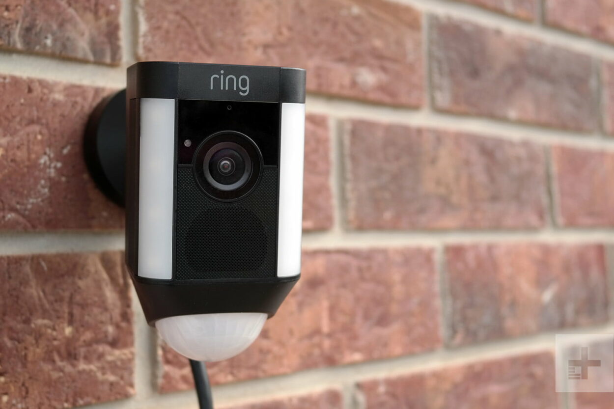 ring device on a brick wall