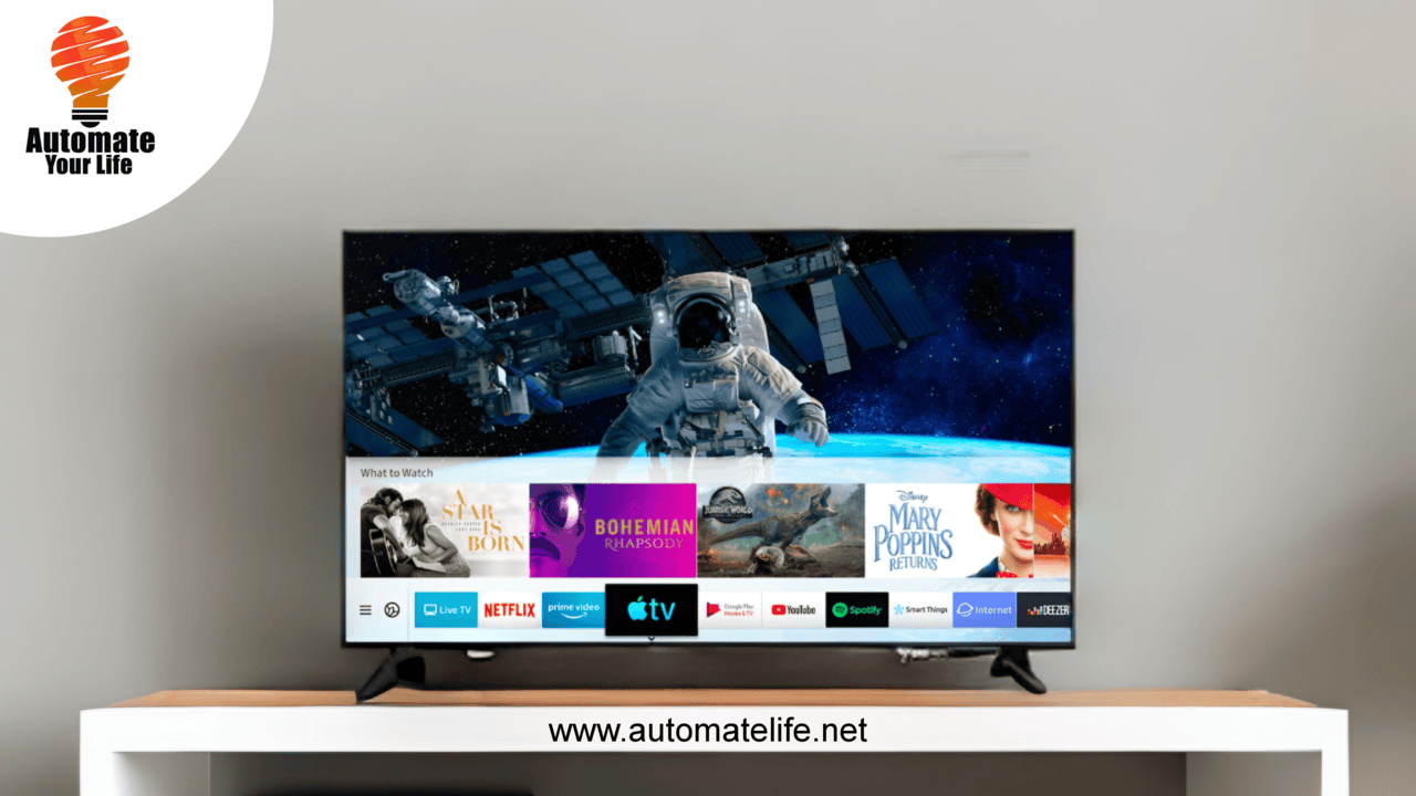 A smart TV on a table