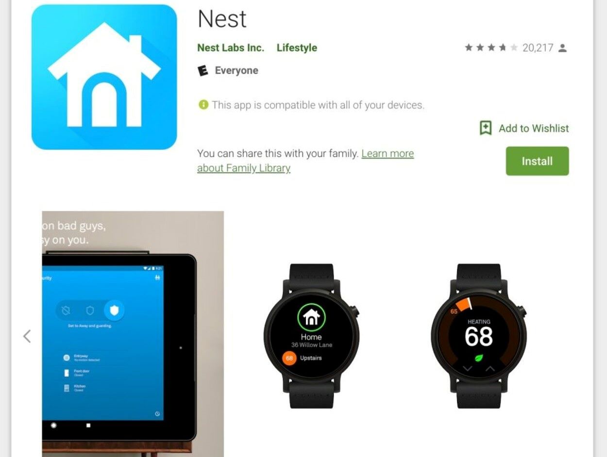 Nest App UI