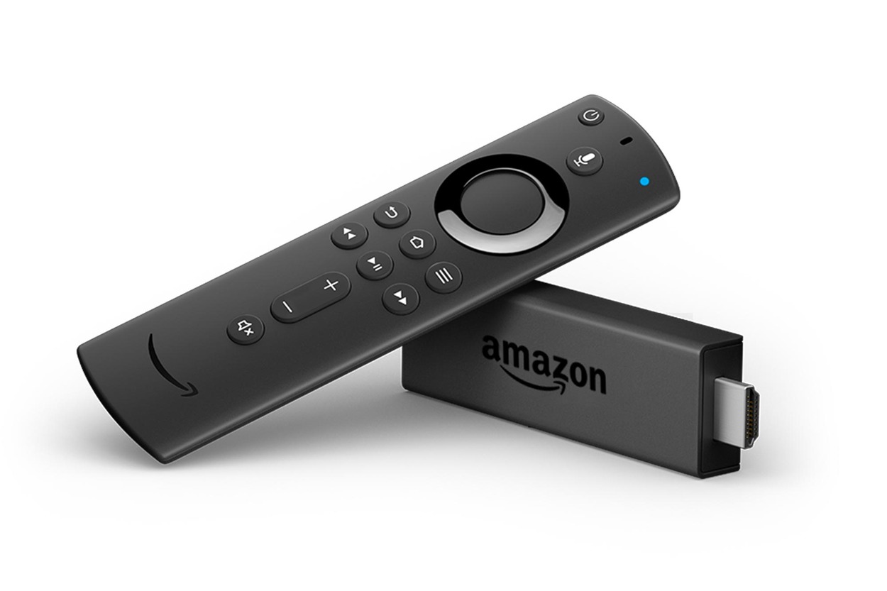 Amazon fire TV with remote.