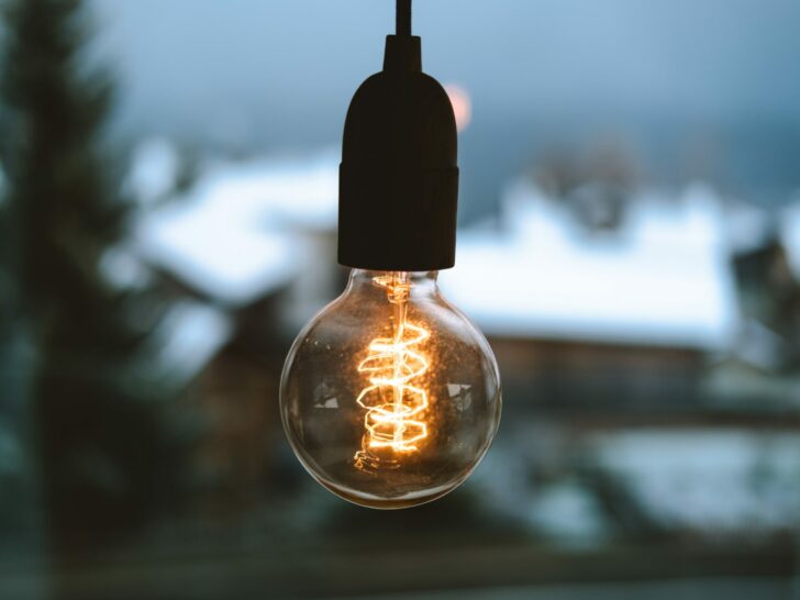 focused picture of a bulb