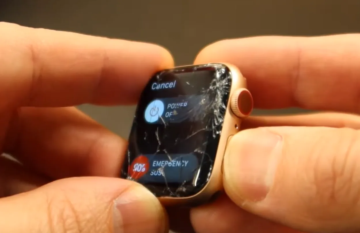 Apple watch damaged screen