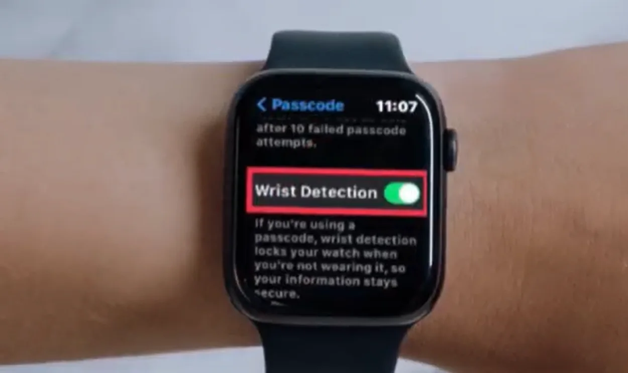 wrist detection apple watch