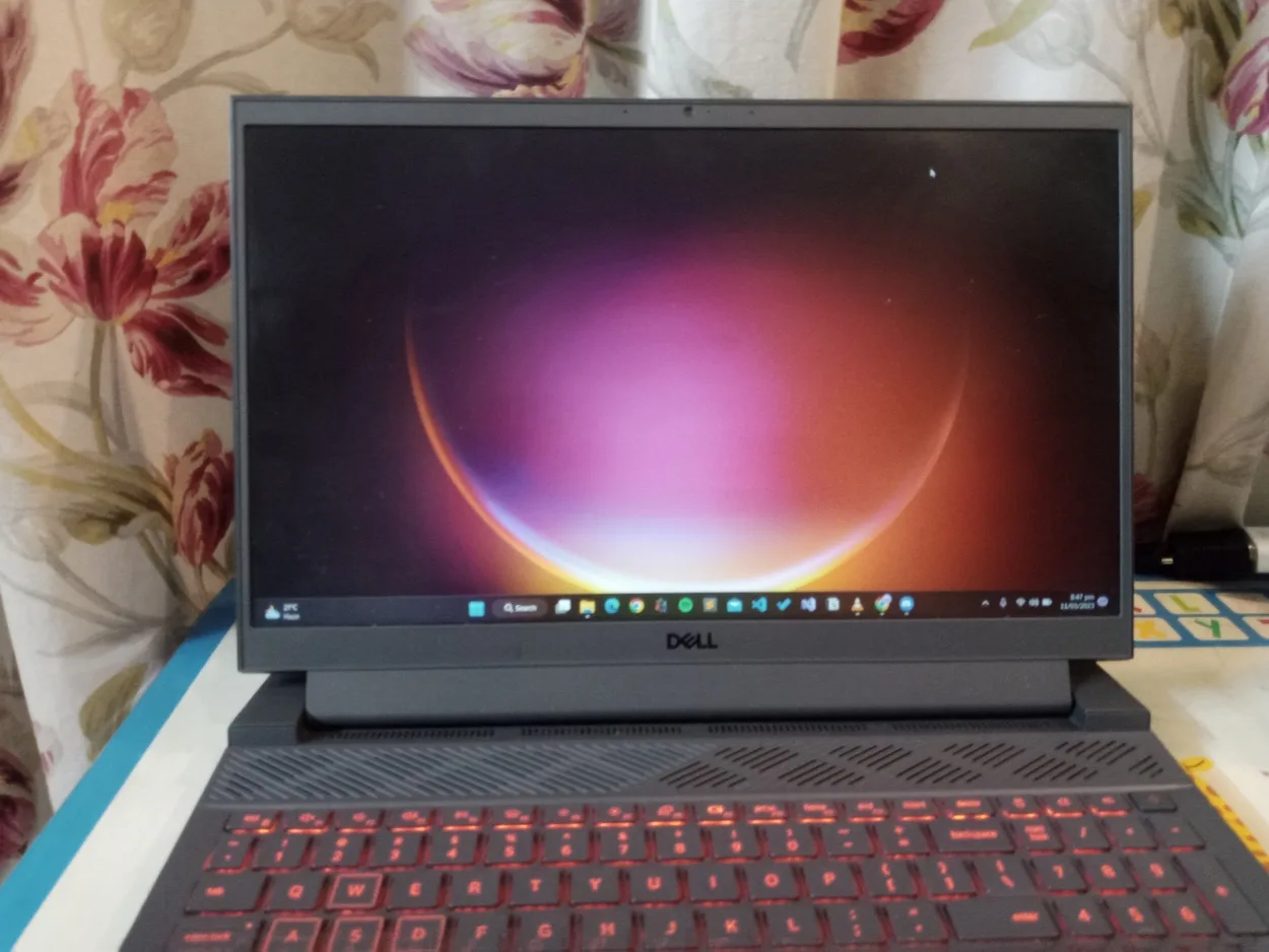Dell G15 gaming laptop.