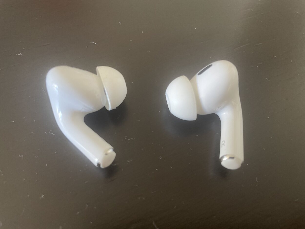 AirPods on table