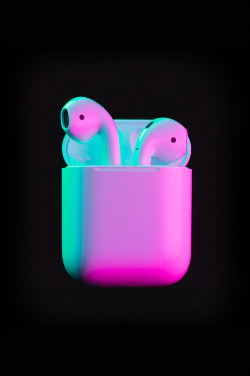 Airpods with a charging case