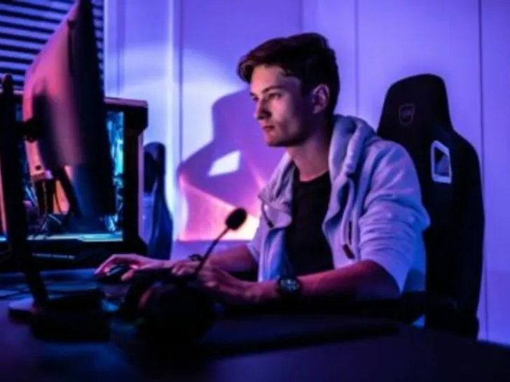 Image of person playing games.