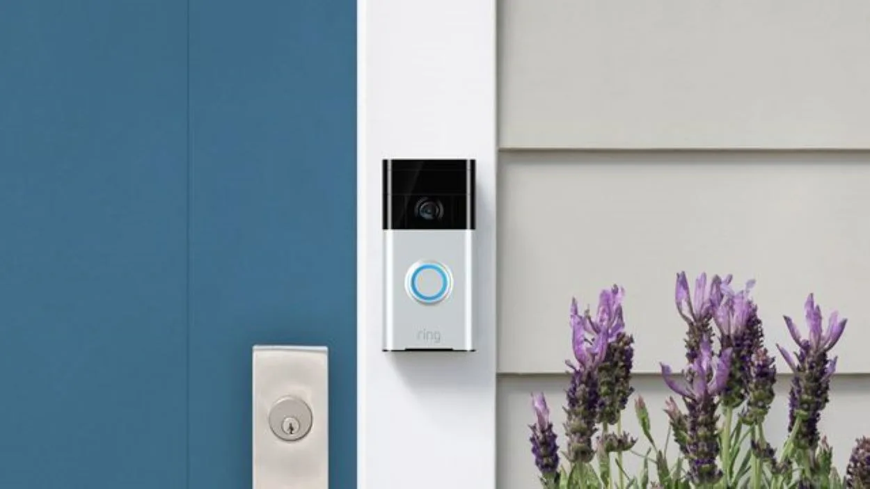 Ring Doorbell on the wall