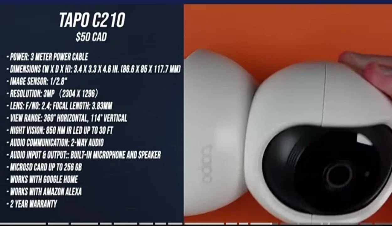 Tapo C210 outdoor camera 