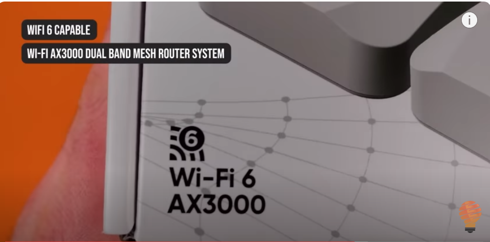 A Wyze Mesh Router with AC1200 dual-band WiFi, capable of delivering speeds up to 1200Mbps, suitable for 4K video streaming, online gaming, and more.