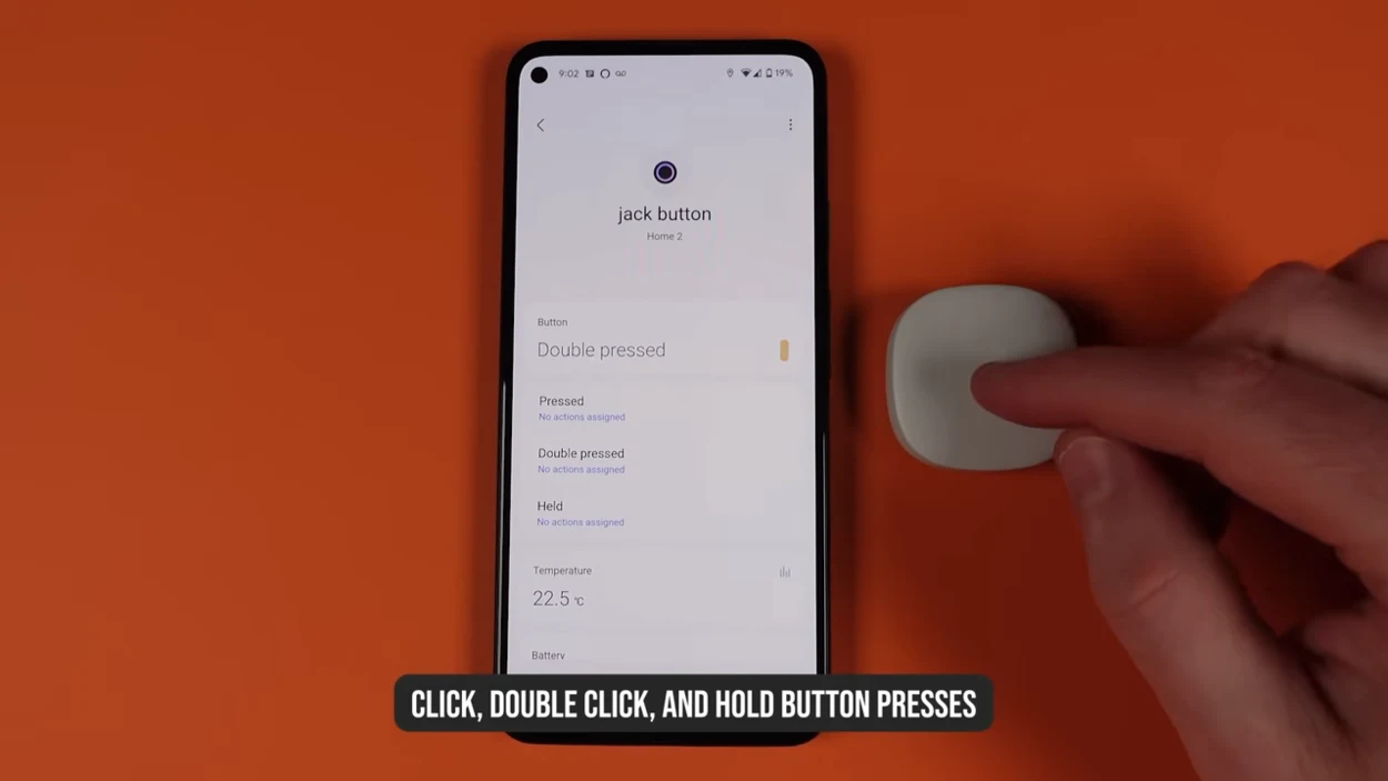 Smart home app and button