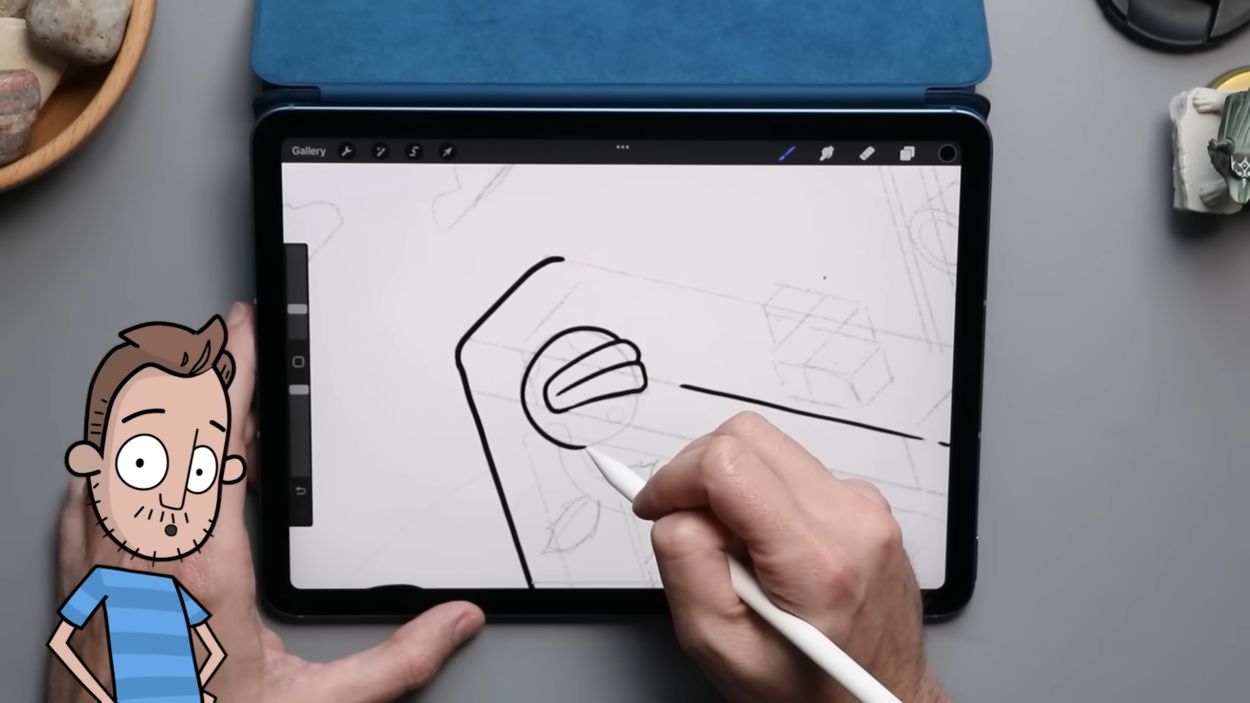 apple pencil offers smooth curves