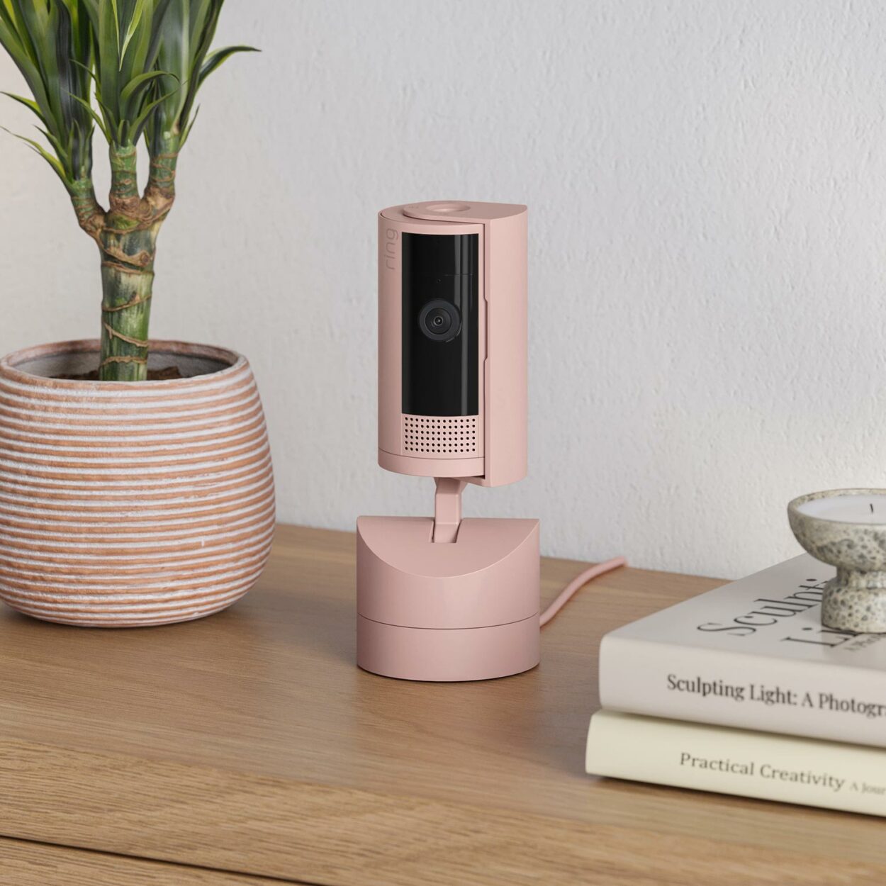 Ring Pan-Tilt Indoor Camera in pink color
