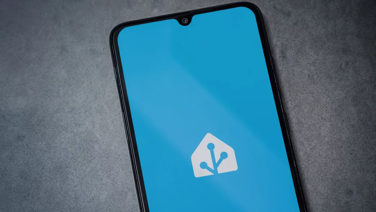 Home assistant app on a phone screen.