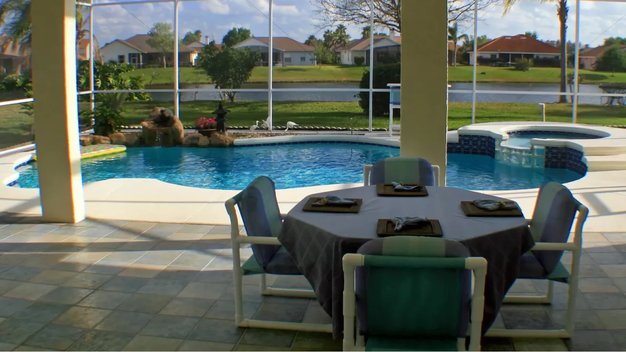 Beautiful view of a lanai.