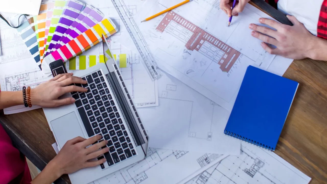 designers working at project