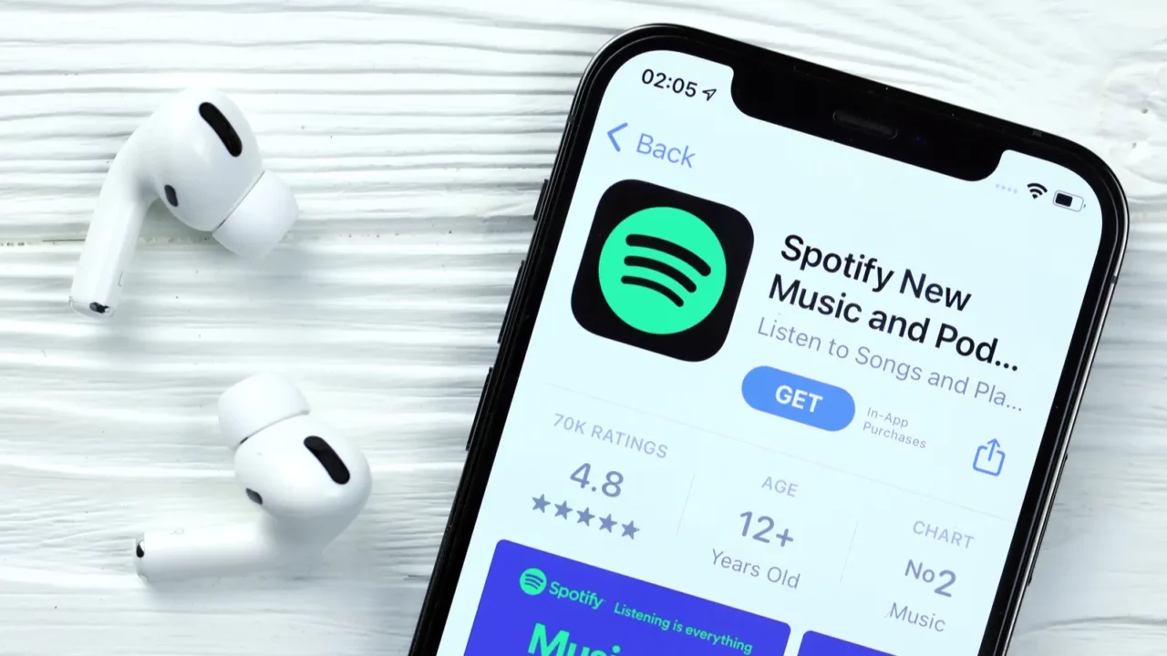 kharkov ukraine  march 5 2021 spotify icon and application
