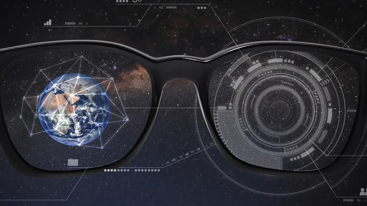 smart glasses vr virtual reality and ar augmented reality technology