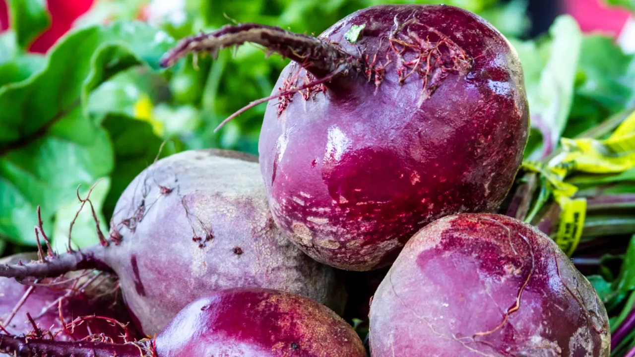 fresh organic fruits and vegetables at farmers market