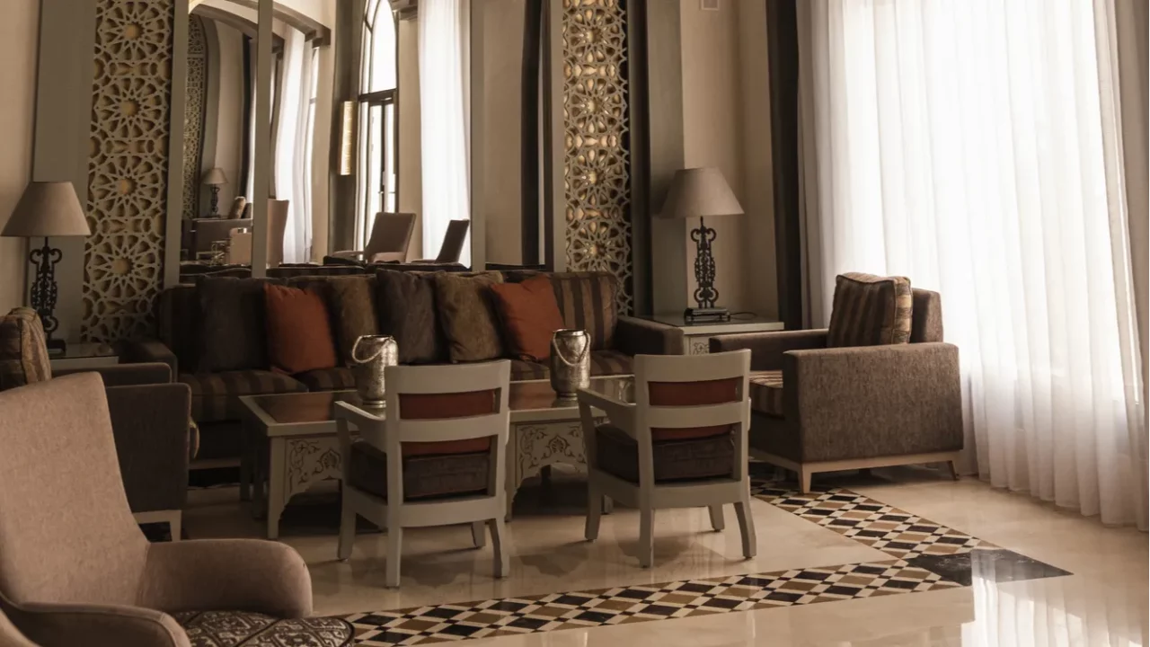 eastern traditional home interior design concept oriental style living room