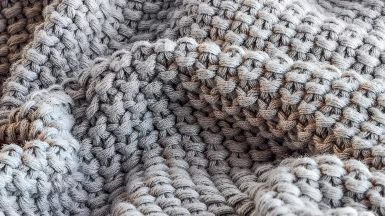 soft knift grey throw blanket
