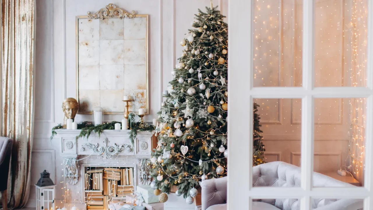 warm cozy beautiful modern design of the room in delicate